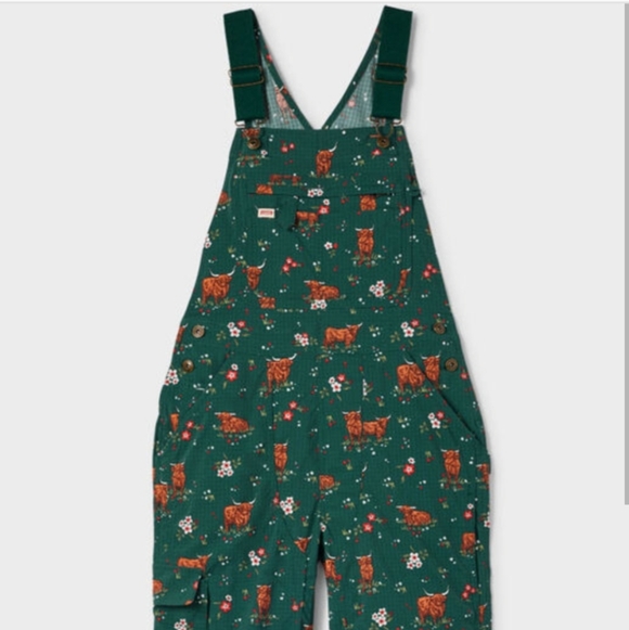 Duluth Trading Co Pants - Floral Green Women's Jumpsuit